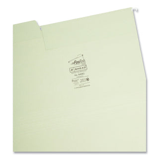 FasTab Hanging Folders, Legal Size, 1/3-Cut Tabs, Moss, 20/Box