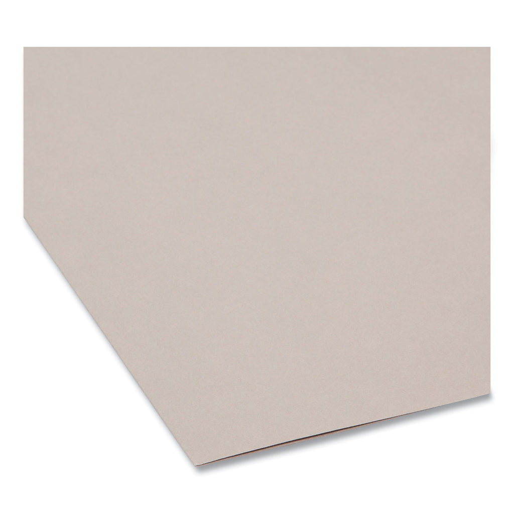 TUFF Hanging Folders with Easy Slide Tab, Letter Size, 1/3-Cut Tabs, Steel Gray, 18/Box - 
