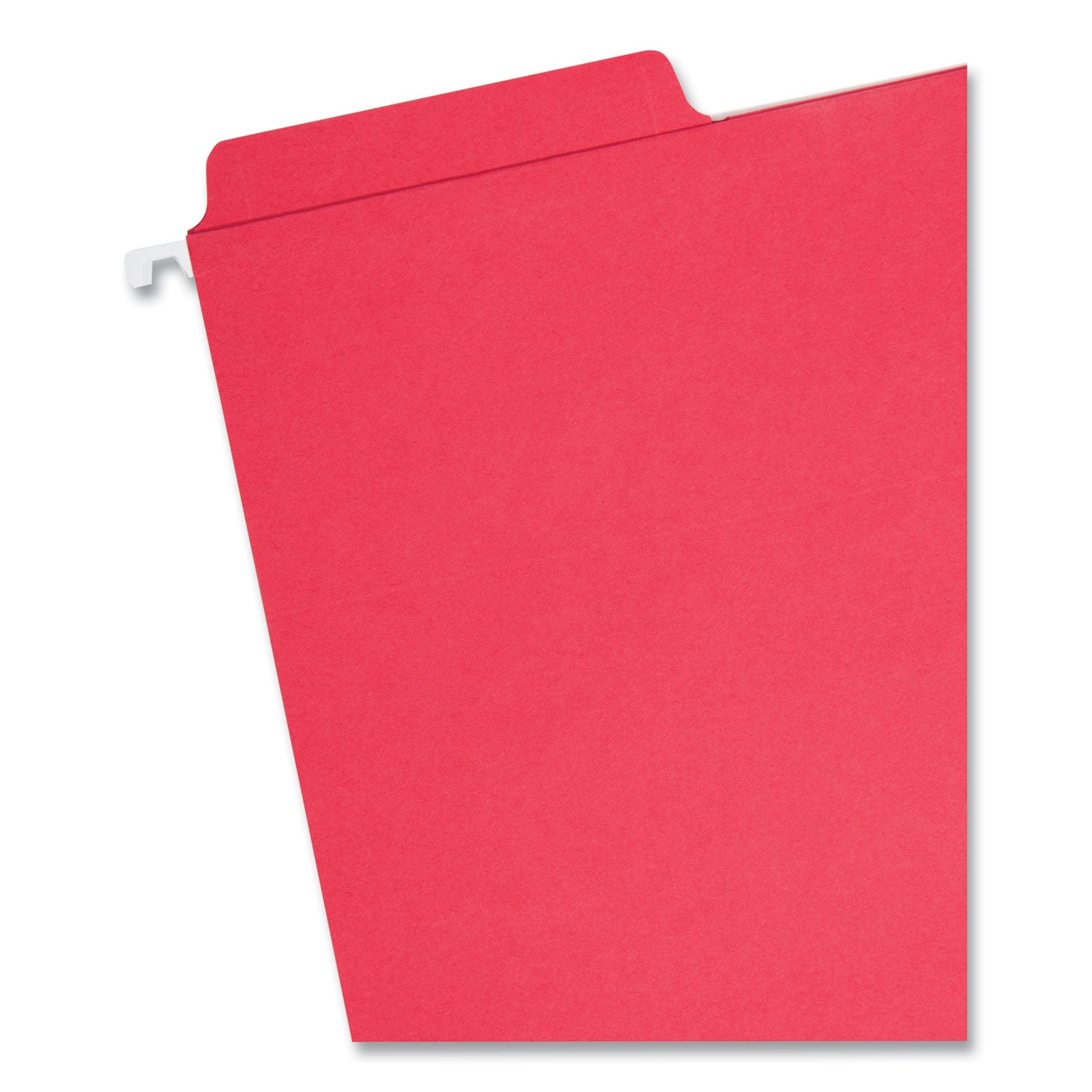 FasTab Hanging Folders, Letter Size, 1/3-Cut Tabs, Red, 20/Box - 