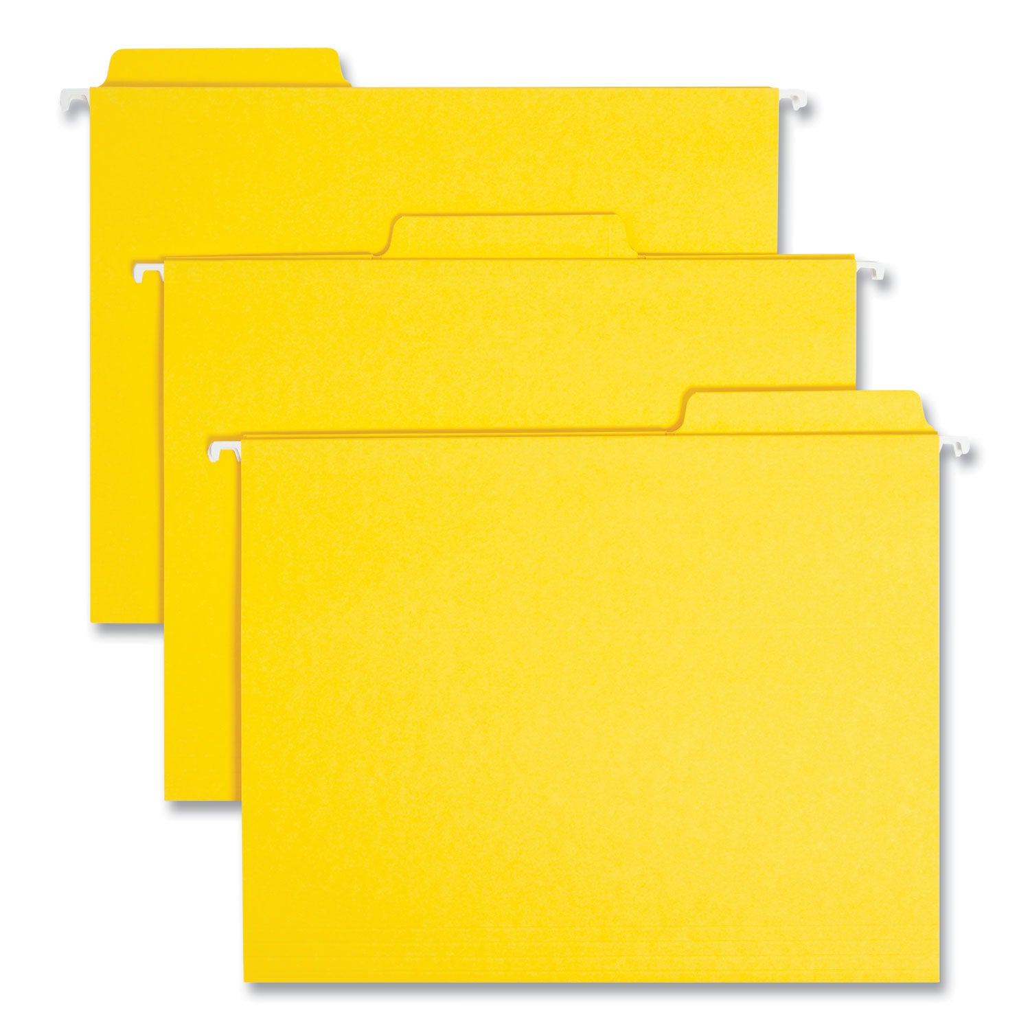 FasTab Hanging Folders, Letter Size, 1/3-Cut Tabs, Yellow, 20/Box - 