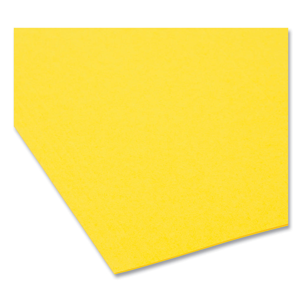 FasTab Hanging Folders, Letter Size, 1/3-Cut Tabs, Yellow, 20/Box