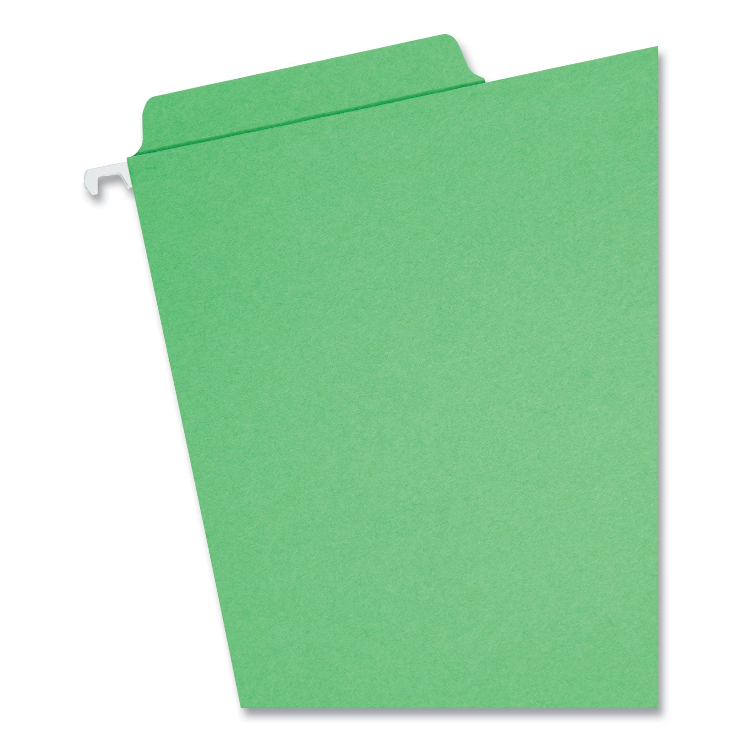 FasTab Hanging Folders, Letter Size, 1/3-Cut Tabs, Green, 20/Box - 