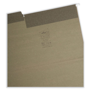 FasTab Hanging Folders, Legal Size, 1/3-Cut Tabs, Standard Green, 20/Box - 