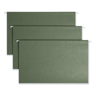 Hanging Folders, Legal Size, 1/5-Cut Tabs, Standard Green, 25/Box - 