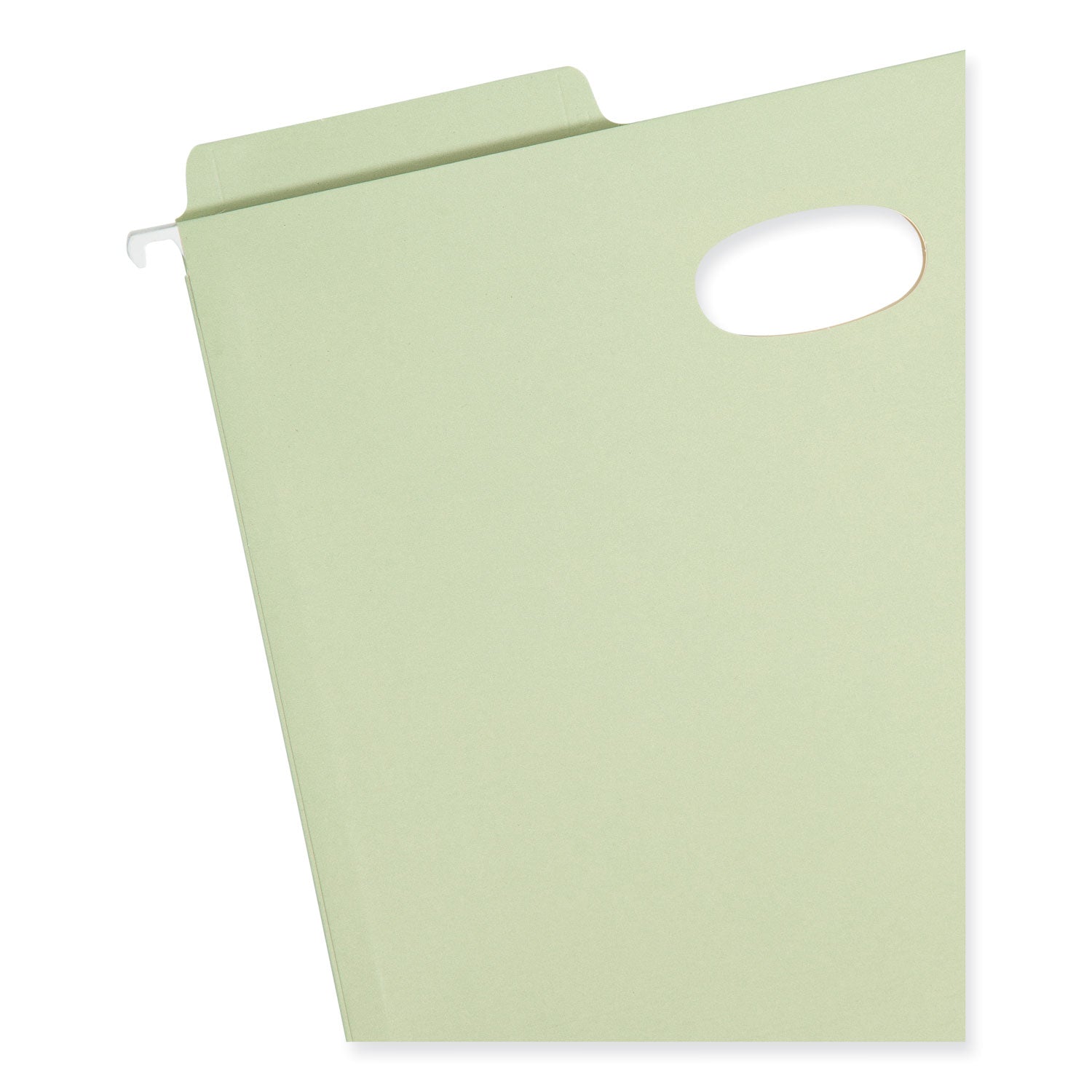 FasTab Hanging Pockets, Letter Size, 1/3-Cut Tabs, Moss, 9/Box - 