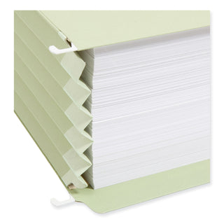 FasTab TUFF Hanging Pockets, Letter Size, 1/3-Cut Tabs, Moss, 9/Box - 