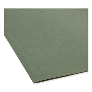 Box Bottom Hanging File Folders, 1" Capacity, Letter Size, Standard Green, 25/Box - 