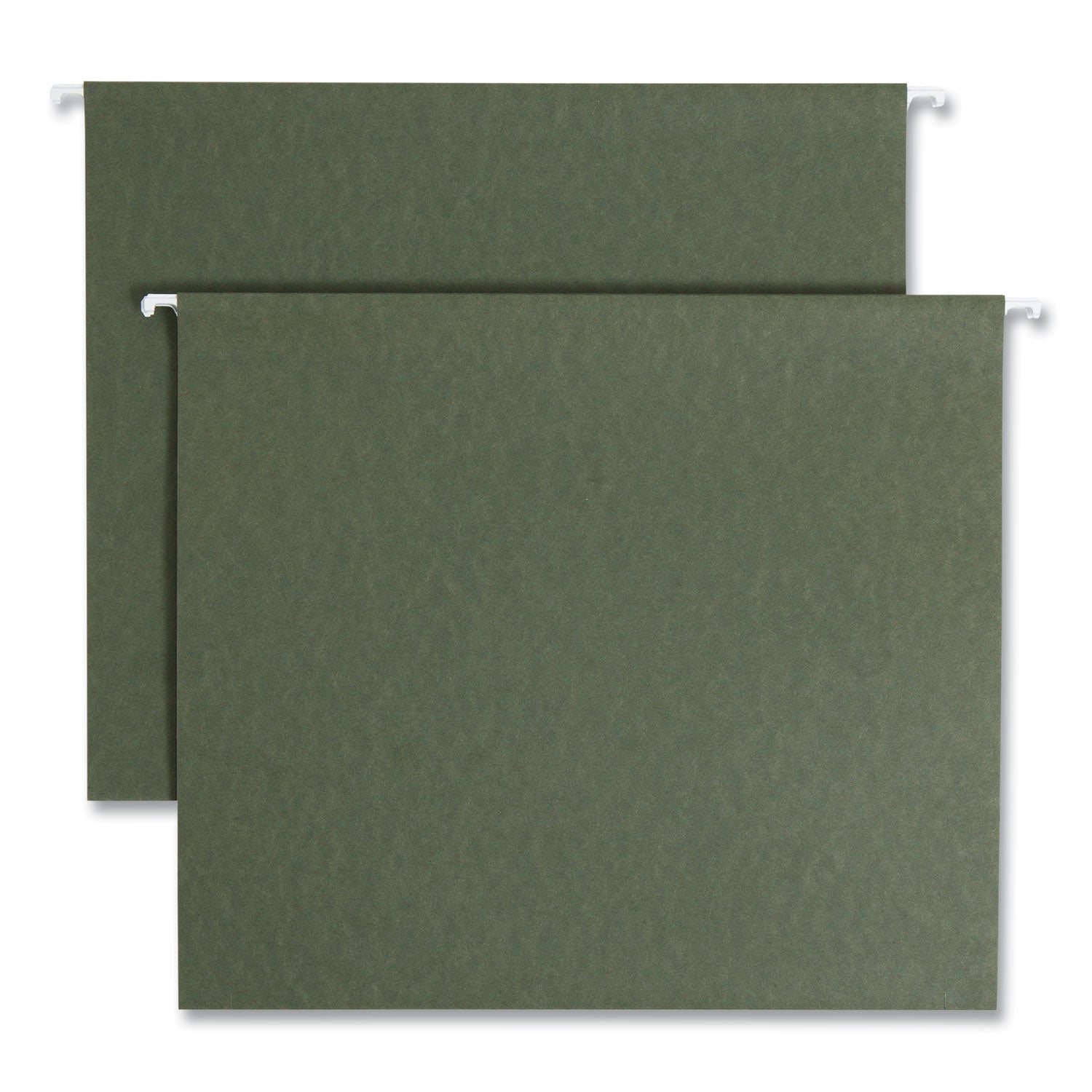 Box Bottom Hanging File Folders, 2" Capacity, Letter Size, Standard Green, 25/Box - 