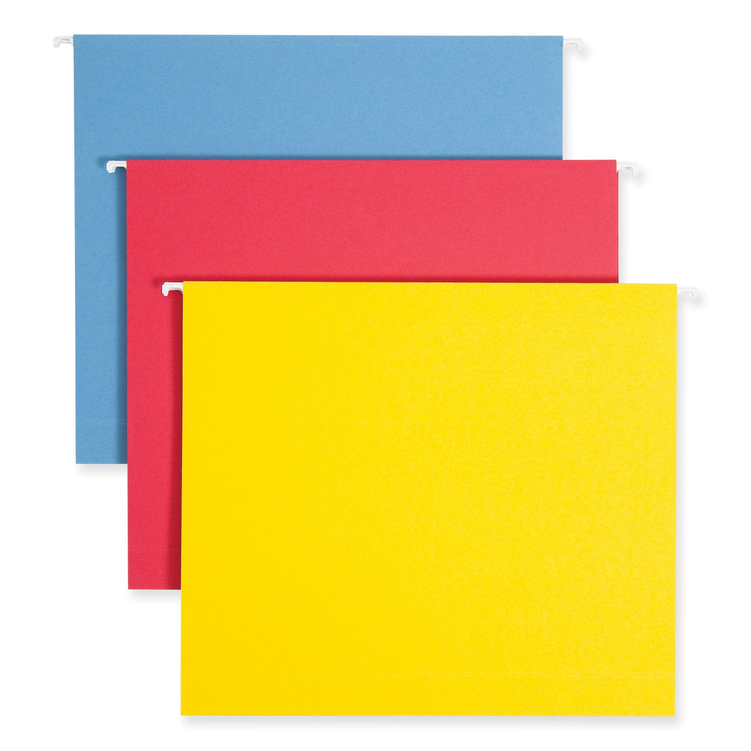 Box Bottom Hanging File Folders, 2" Capacity, Letter Size, 1/5-Cut Tabs, Assorted Colors, 25/Box - 