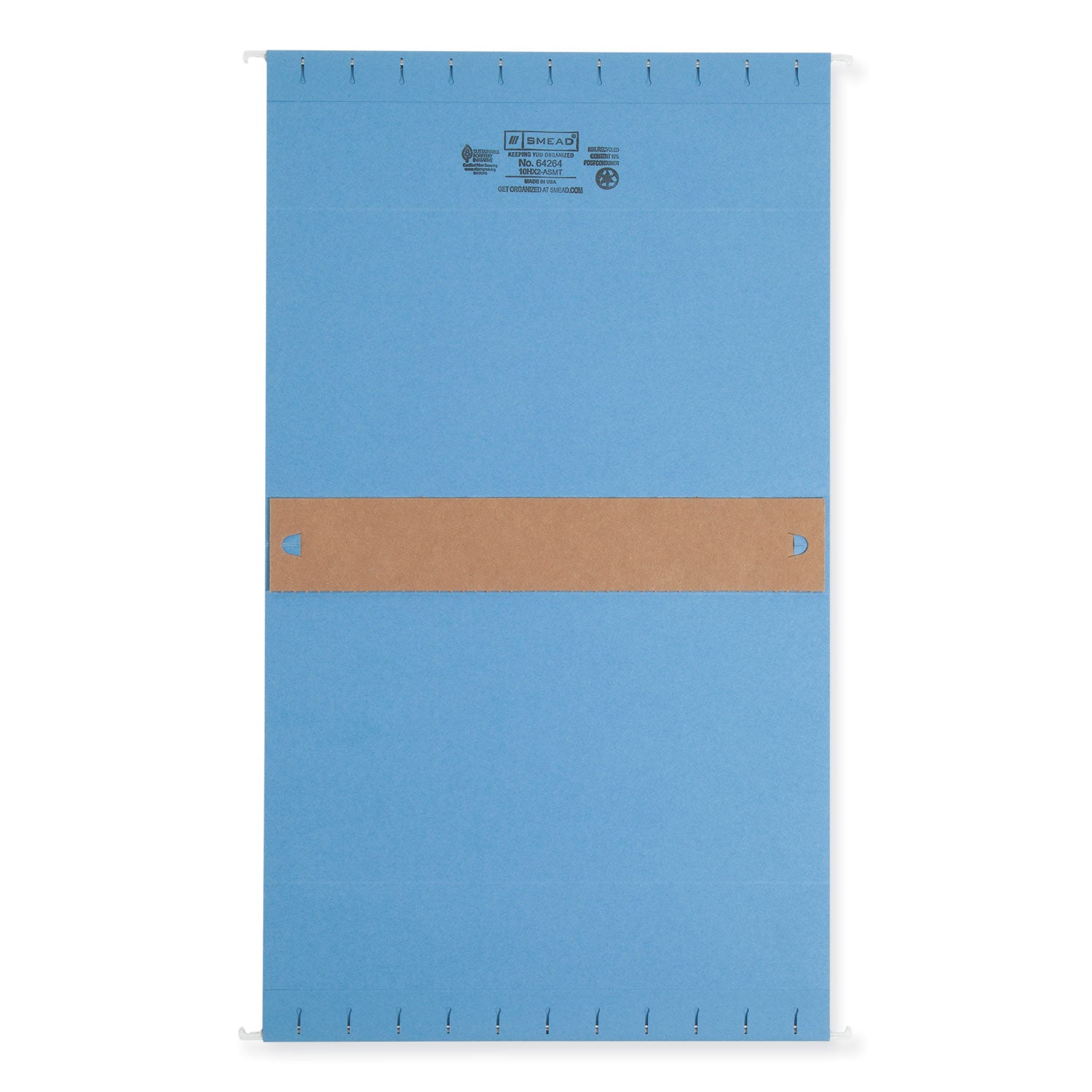 Box Bottom Hanging File Folders, 2" Capacity, Letter Size, 1/5-Cut Tabs, Assorted Colors, 25/Box - 