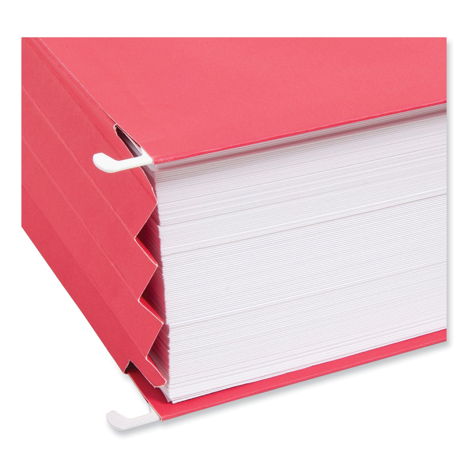 Hanging Pockets with Full-Height Gusset, 1 Section, 3.5" Capacity, Letter Size, Assorted Colors, 4/Pack