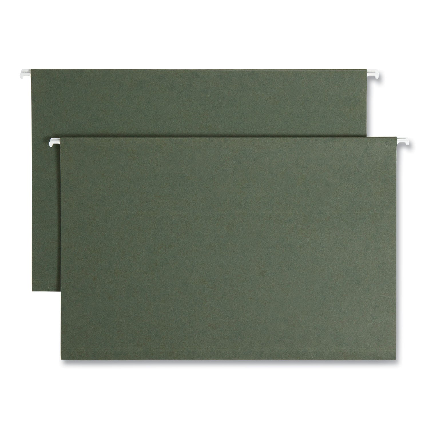 Box Bottom Hanging File Folders, 1" Capacity, Legal Size, Standard Green, 25/Box - 