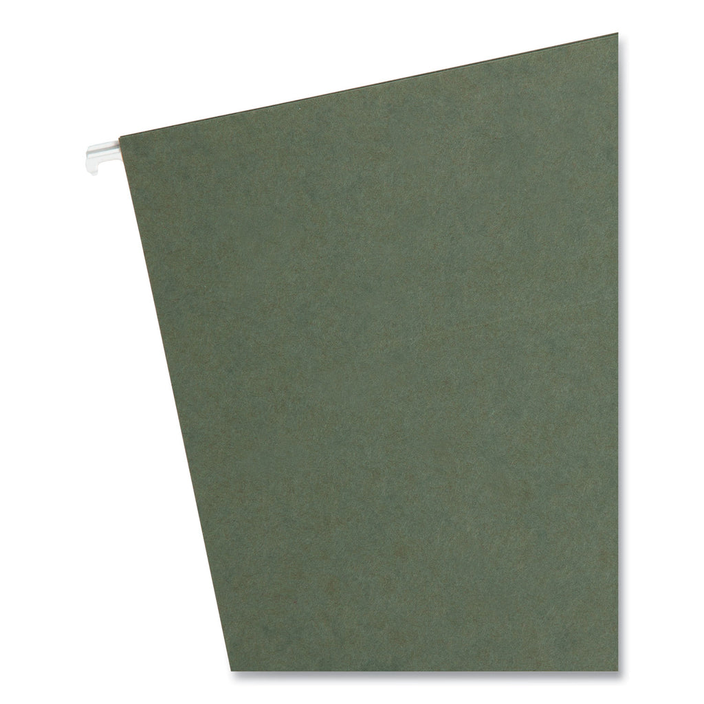 Box Bottom Hanging File Folders, 1" Capacity, Legal Size, Standard Green, 25/Box
