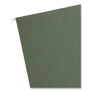 Box Bottom Hanging File Folders, 1" Capacity, Legal Size, Standard Green, 25/Box