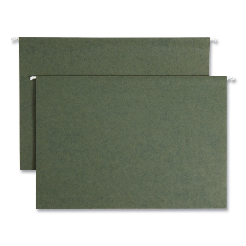 Box Bottom Hanging File Folders, 2" Capacity, Legal Size, Standard Green, 25/Box - 