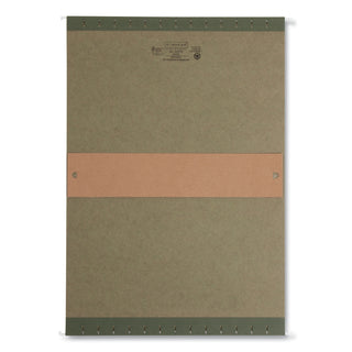 Box Bottom Hanging File Folders, 3" Capacity, Legal Size, Standard Green, 25/Box