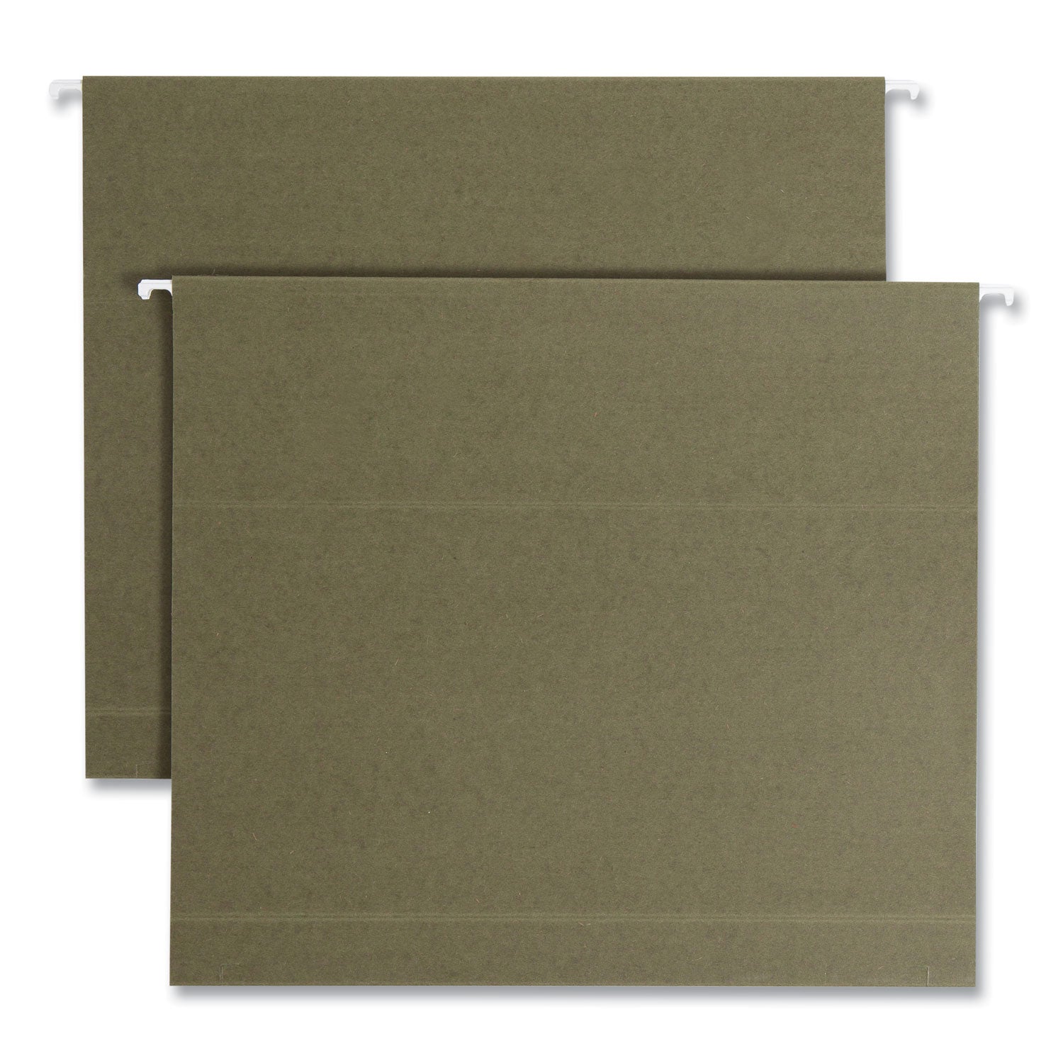 Box Bottom Hanging File Folders, 2" Capacity, Letter Size, Standard Green, 25/Box - 