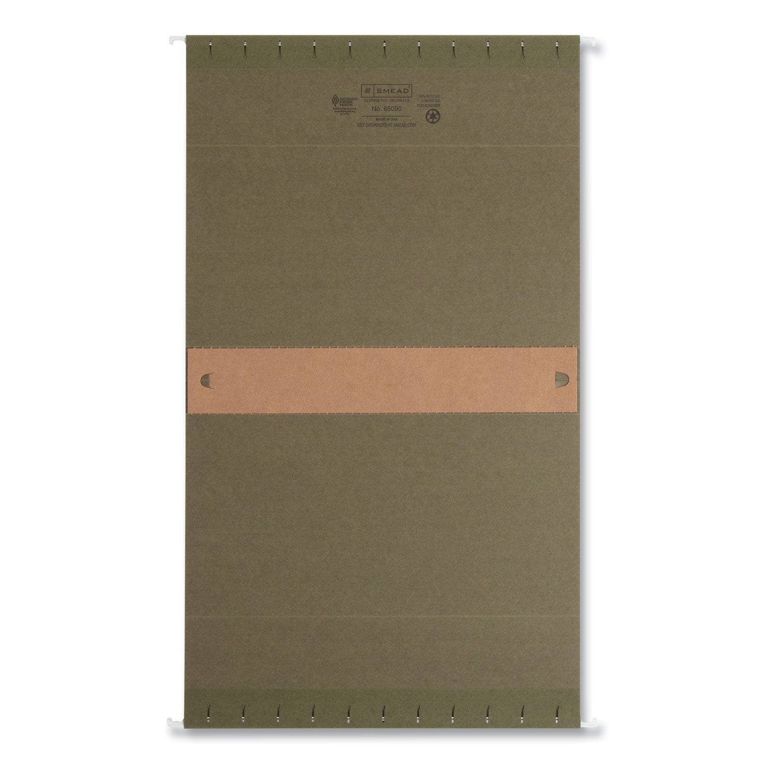 Box Bottom Hanging File Folders, 2" Capacity, Letter Size, Standard Green, 25/Box - 