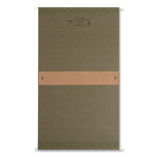 Box Bottom Hanging File Folders, 2" Capacity, Letter Size, Standard Green, 25/Box - 