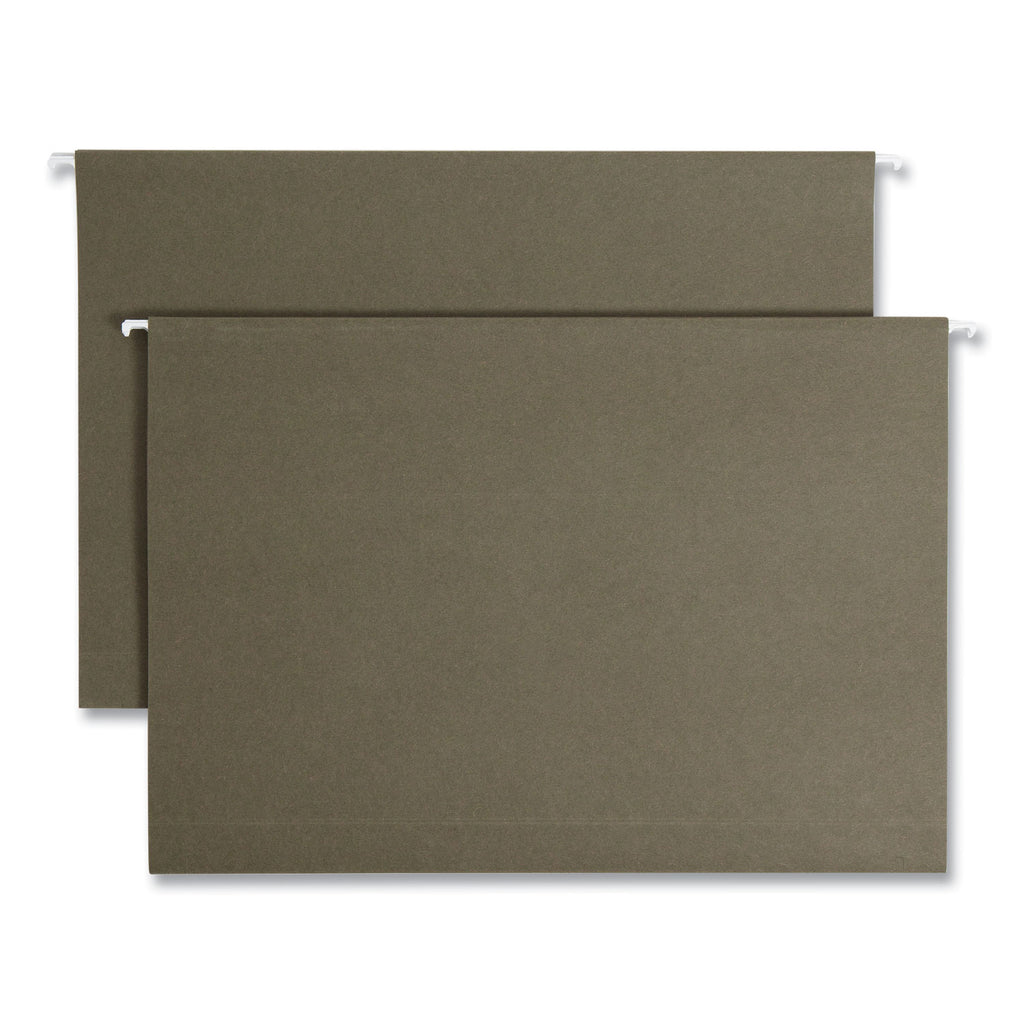 Box Bottom Hanging File Folders, 2" Capacity, Legal Size, Standard Green, 25/Box - 