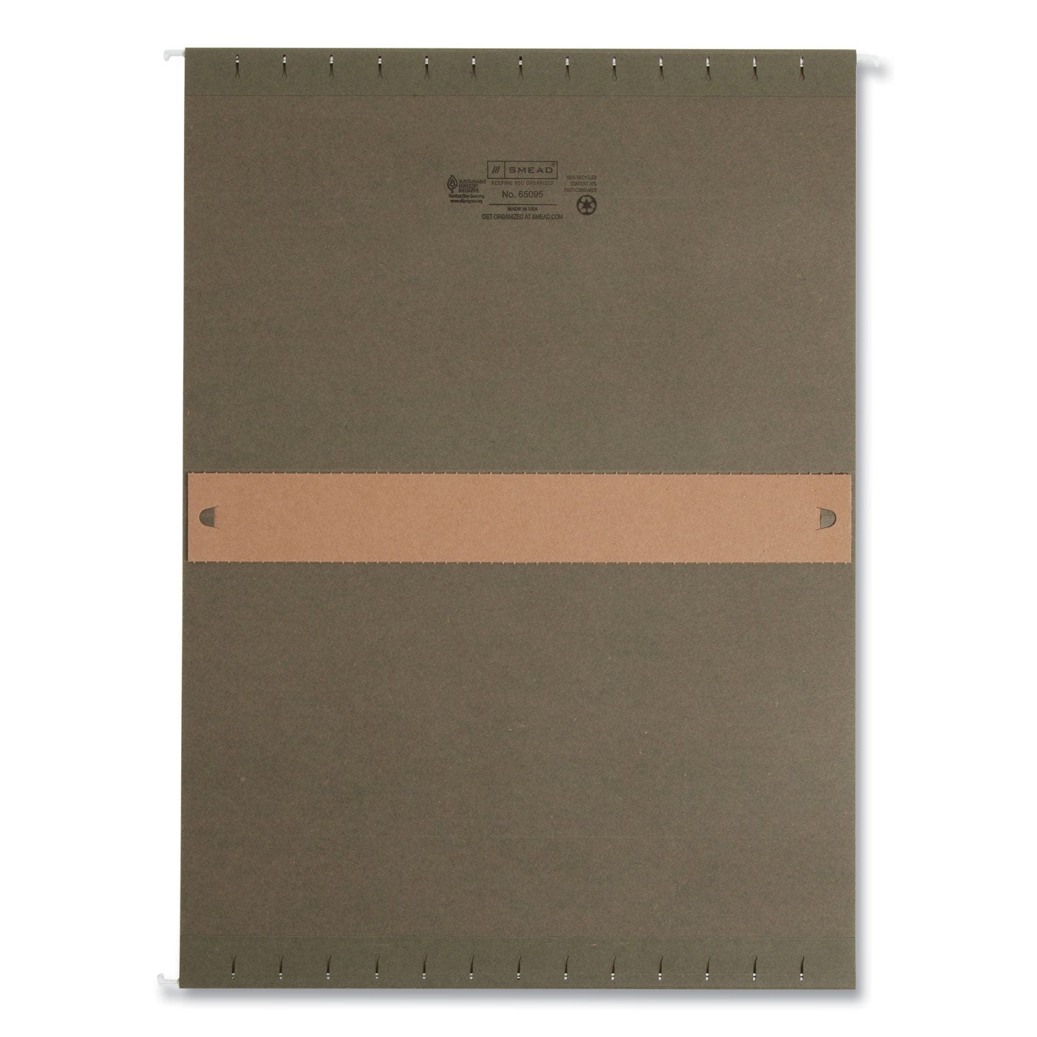 Box Bottom Hanging File Folders, 2" Capacity, Legal Size, Standard Green, 25/Box - 