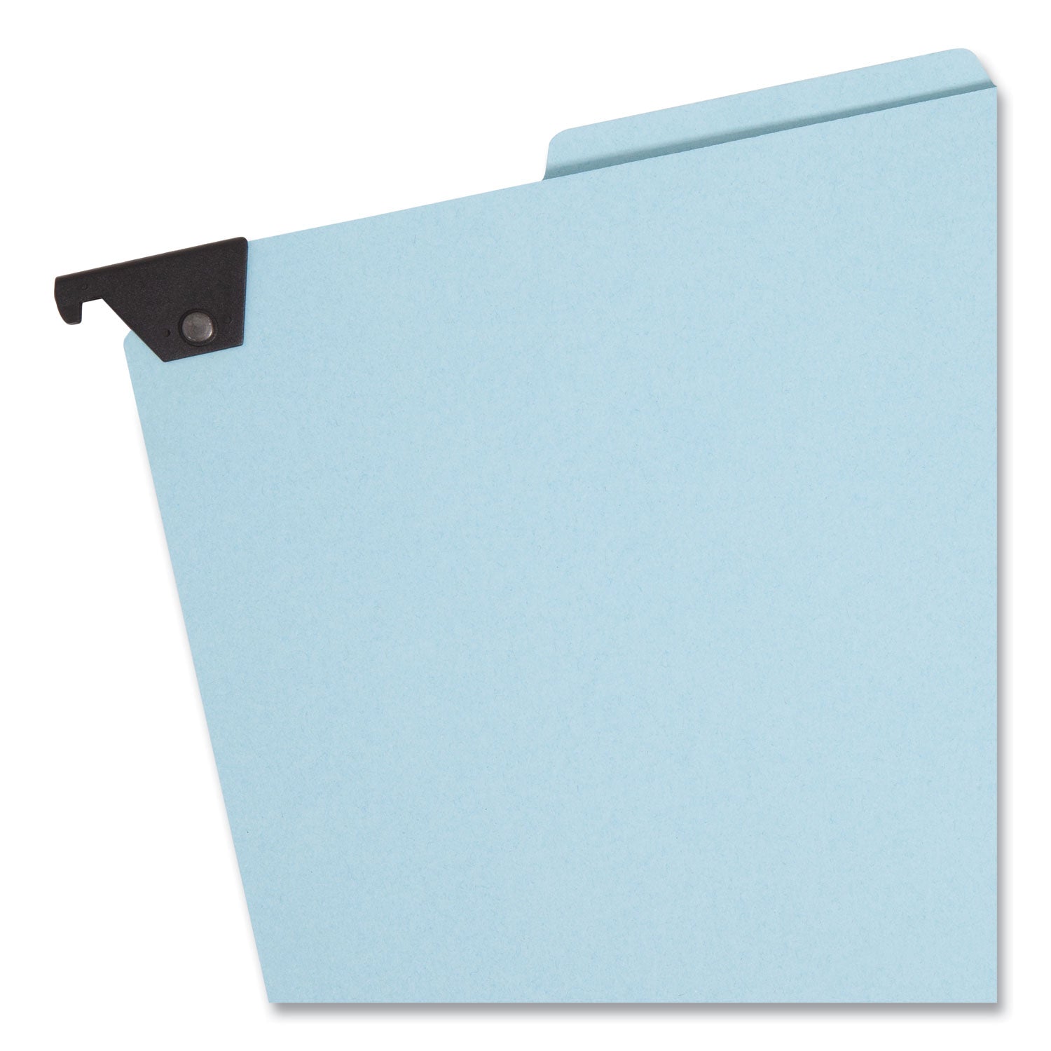 FasTab Hanging Pressboard Classification Folders, 1 Divider, Letter Size, Blue - 