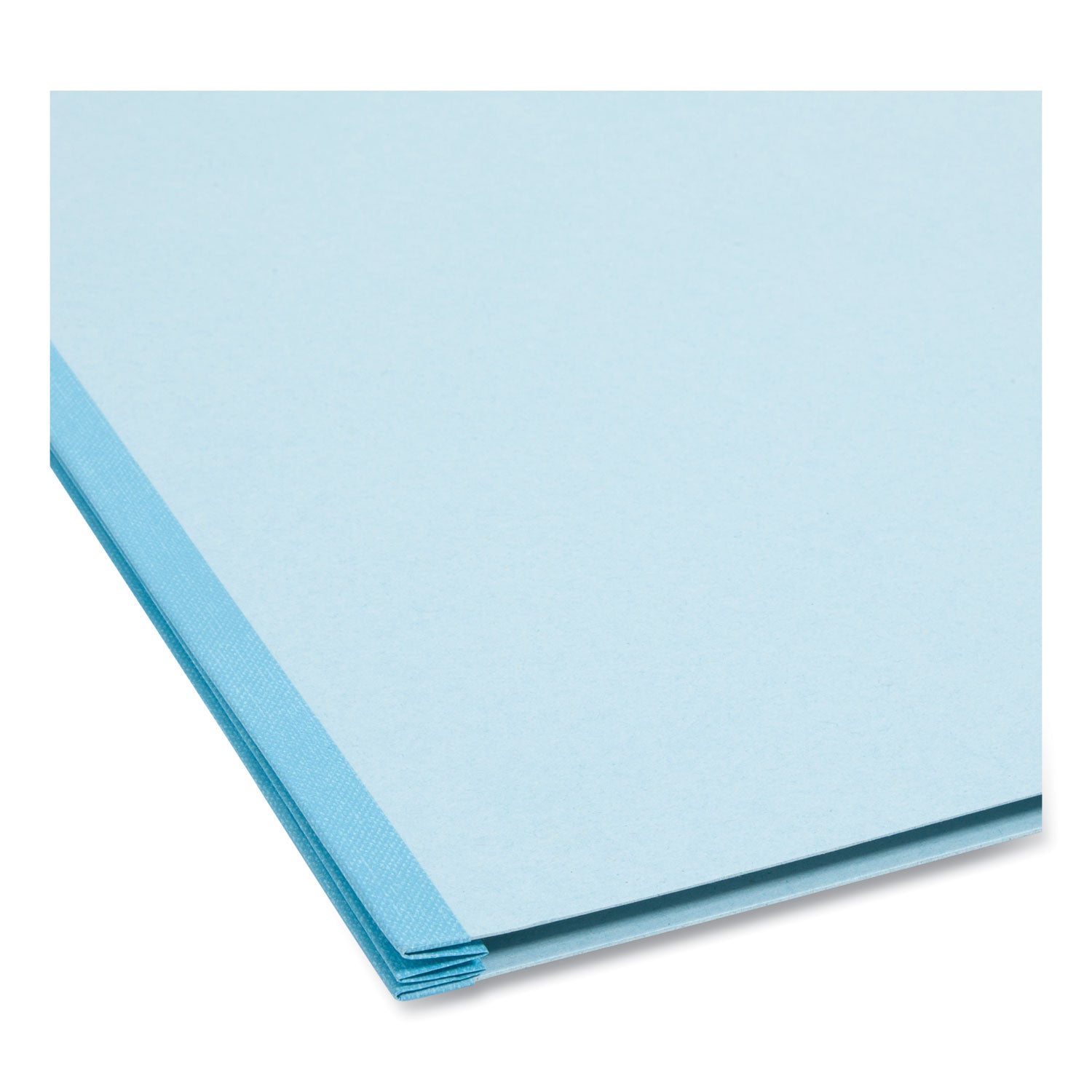 FasTab Hanging Pressboard Classification Folders, 1 Divider, Letter Size, Blue - 