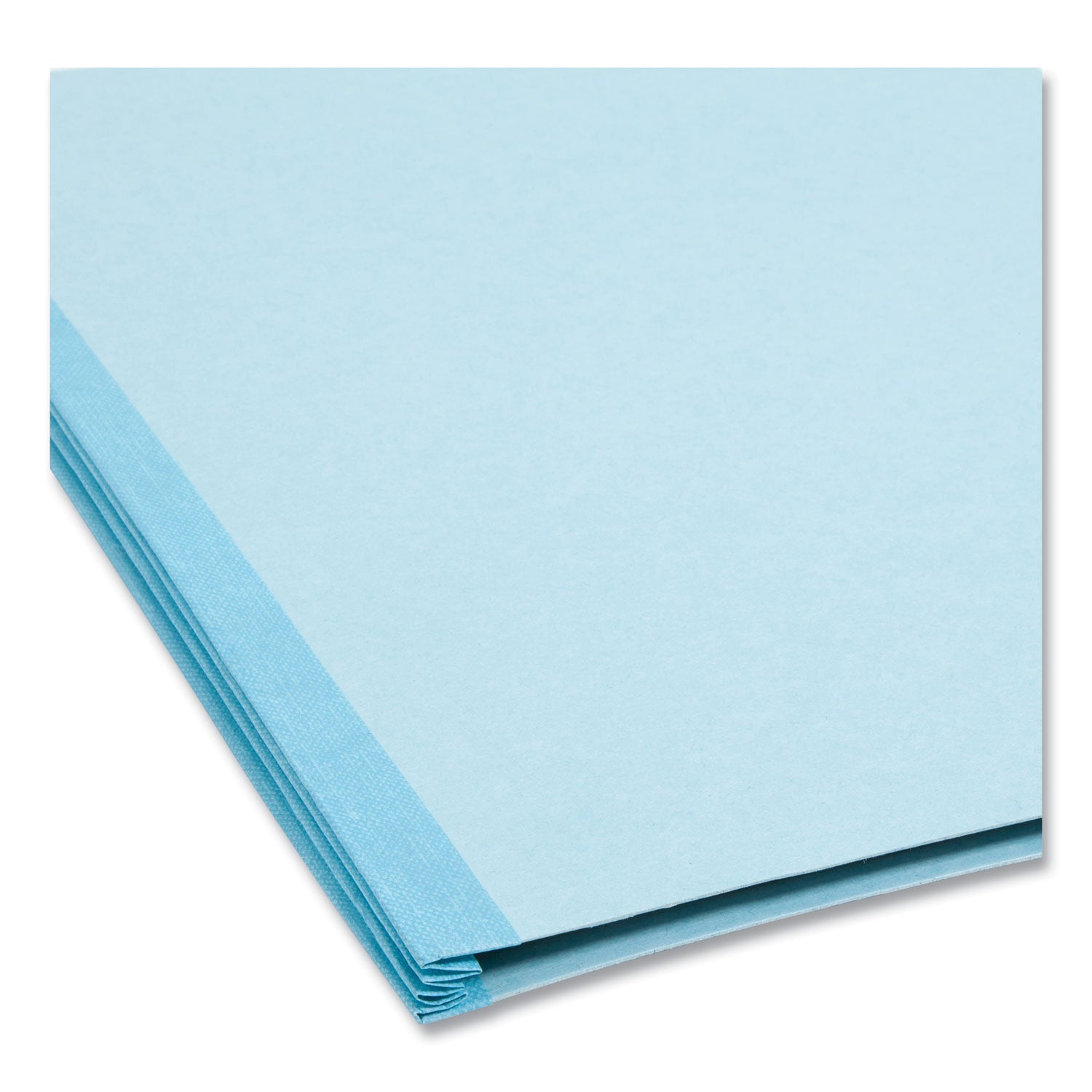 FasTab Hanging Pressboard Classification Folders, 2 Dividers, Letter Size, Blue - 