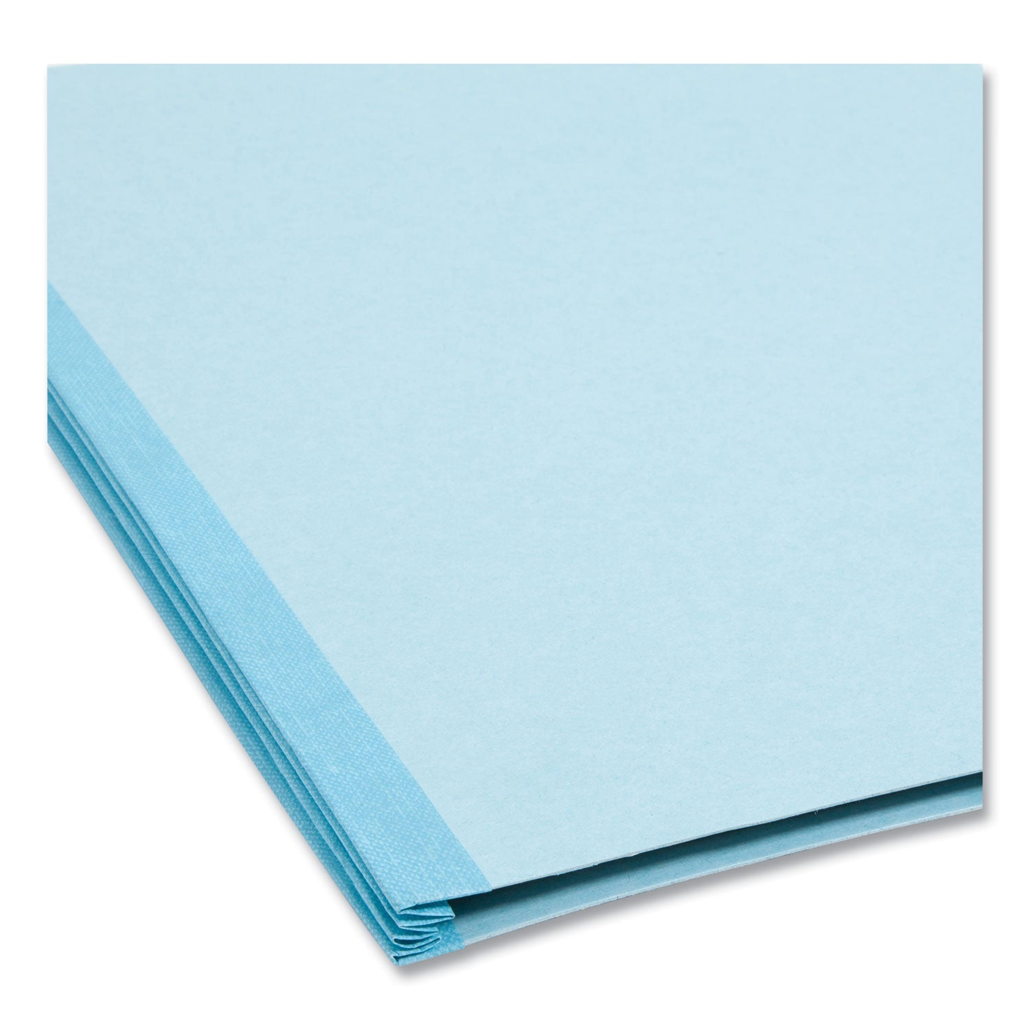 FasTab Hanging Pressboard Classification Folders, 2 Dividers, Legal Size, Blue - 