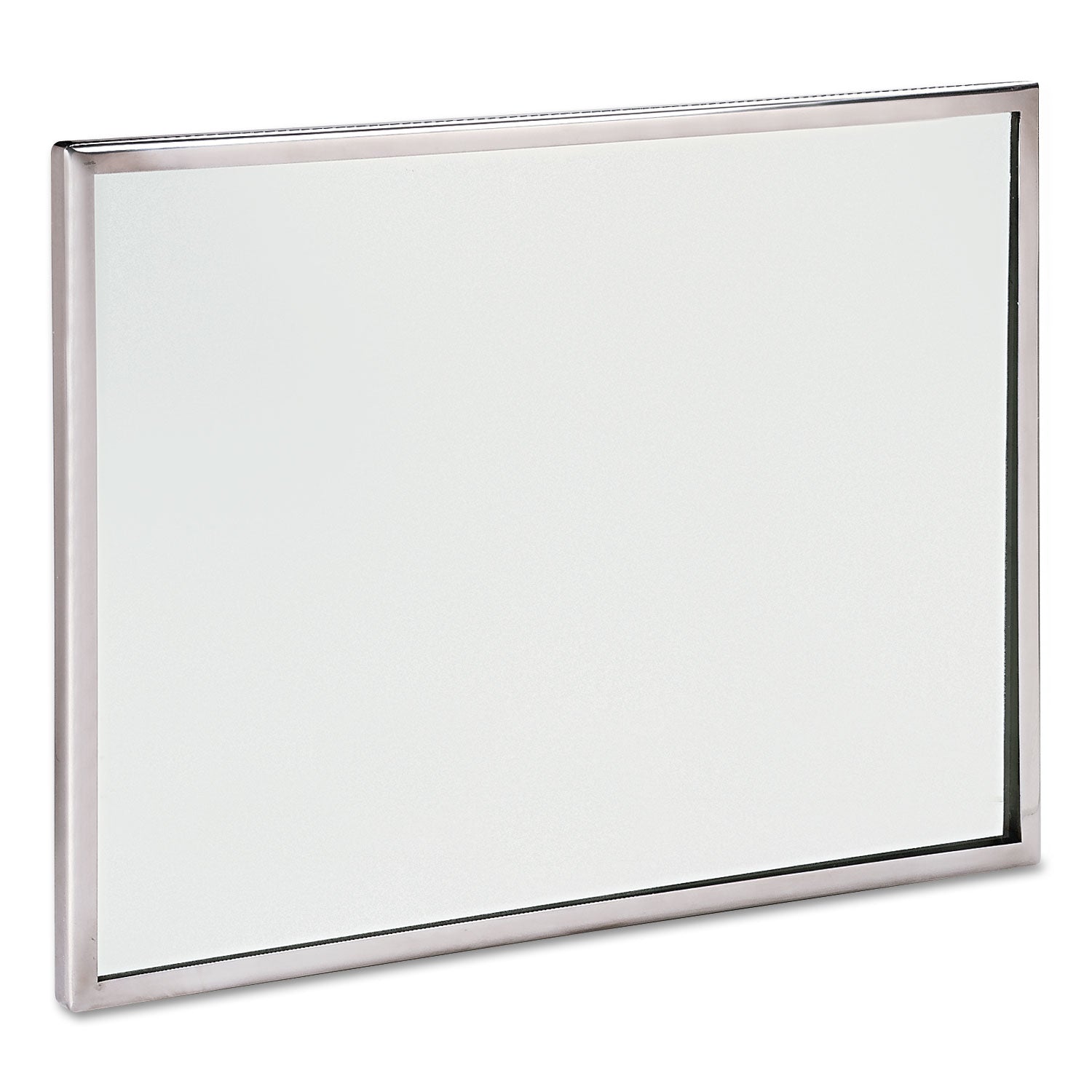 See All Flat Mirror - Rectangular - 18" Width x 24" Length - Stainless Steel - 1 Each - 1