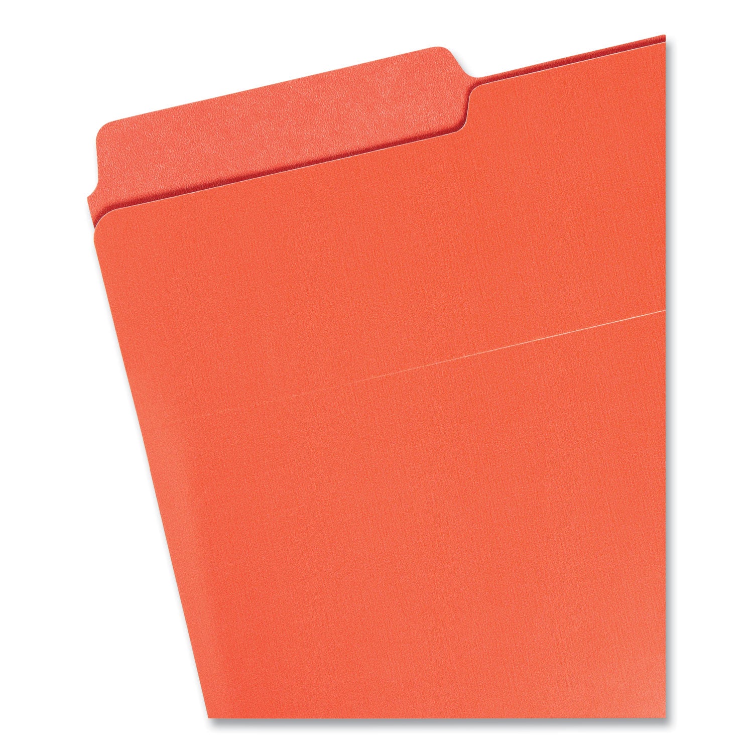 Organized Up Heavyweight Vertical File Folders, 1/2-Cut Tabs, Letter Size, Assorted: Fuchsia/Orange/Peridot Green, 6/Pack - 