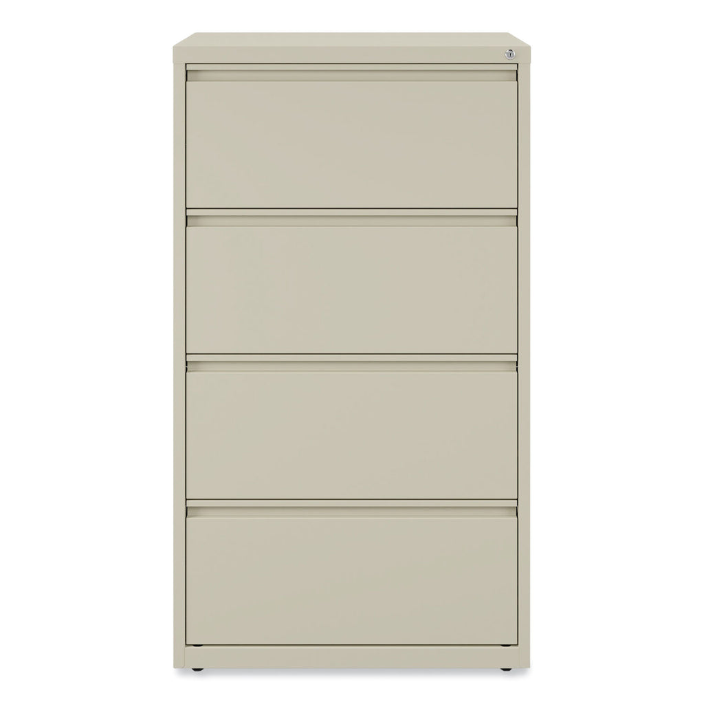 Lateral File, 4 Legal/Letter-Size File Drawers, Putty, 30" x 18.63" x 52.5
