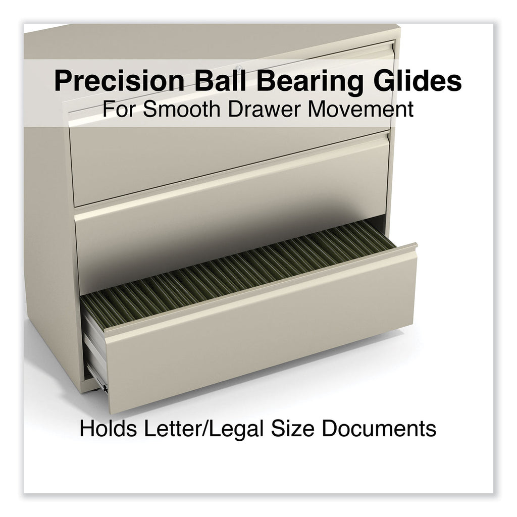 Lateral File, 3 Legal/Letter/A4/A5-Size File Drawers, Putty, 42" x 18.63" x 40.25