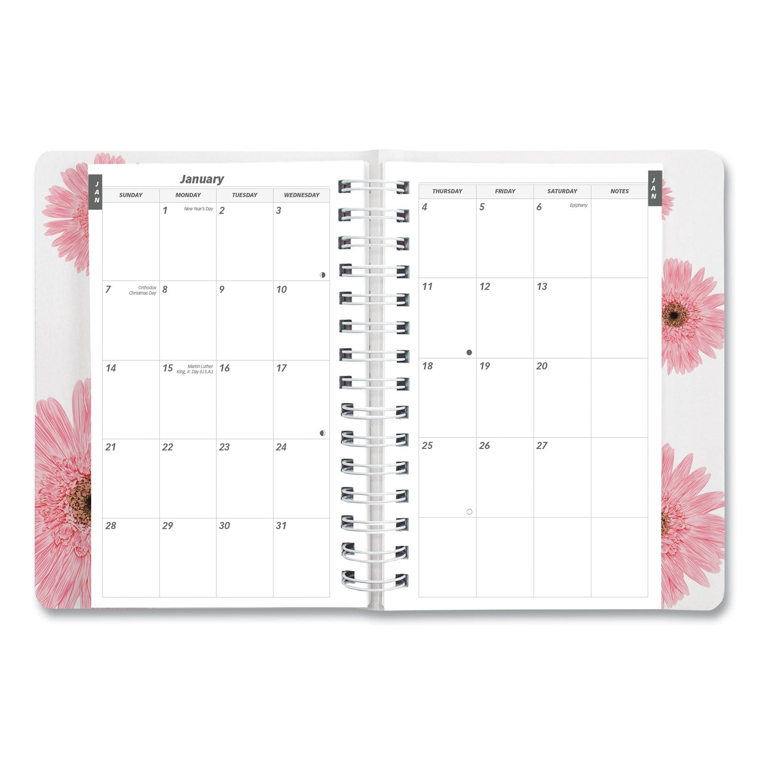 pink-ribbon-essential-daily-appointment-book-daisy-artwork-8-x-5-navy-gray-pink-cover-12-month-jan-to-dec-2024_redcb634g05 - 4