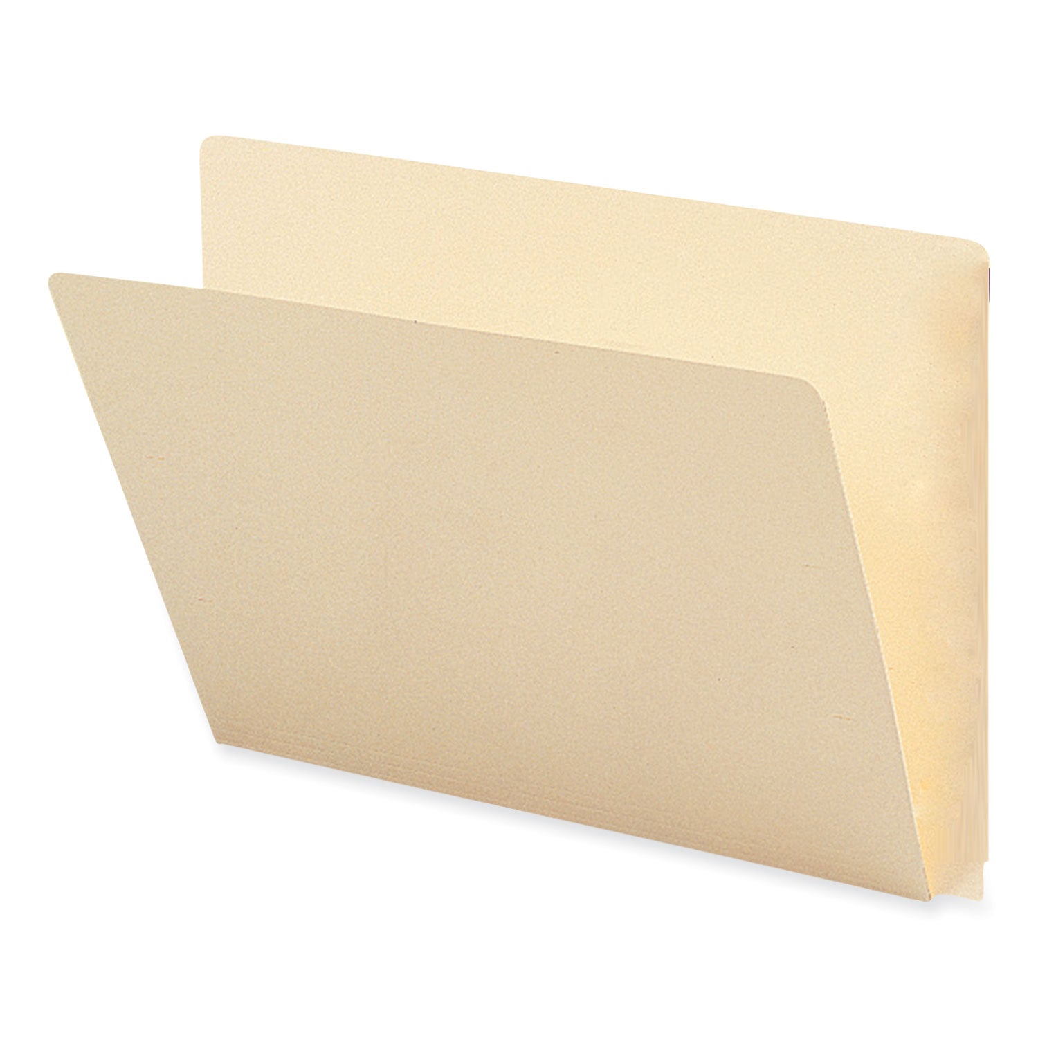 Extended End Tab Manila Folders, Straight Tabs, Letter Size, 0.75" Expansion, Manila, 100/Box - 