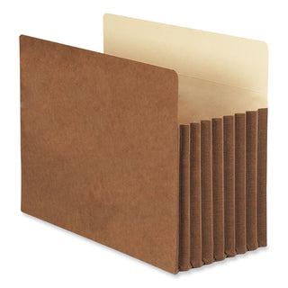 Redrope TUFF Pocket Drop-Front File Pockets with Fully Lined Gussets, 7" Expansion, Letter Size, Redrope, 5/Box - 