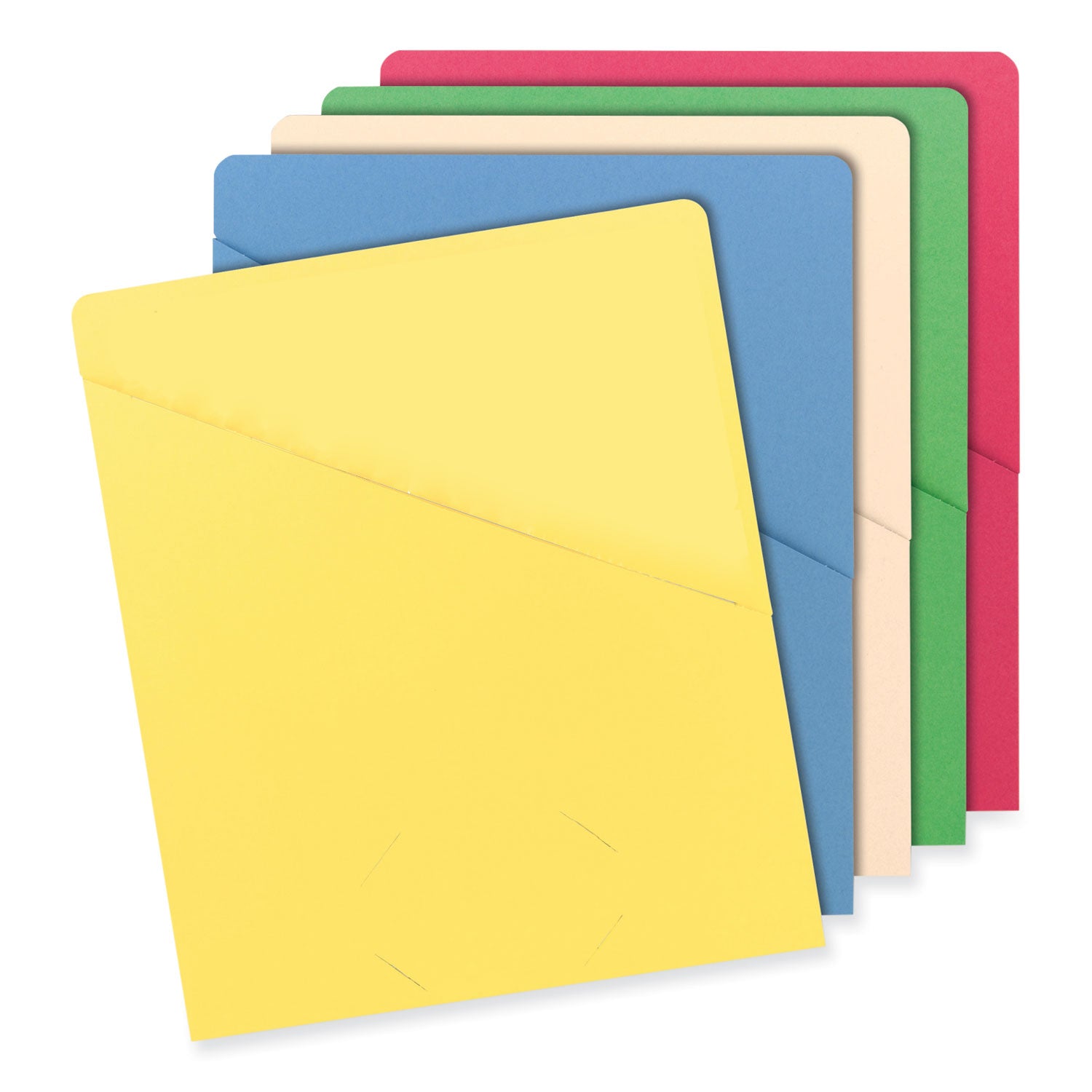 Organized Up Slash Jackets, Letter Size, Assorted Colors, 25/Pack - 