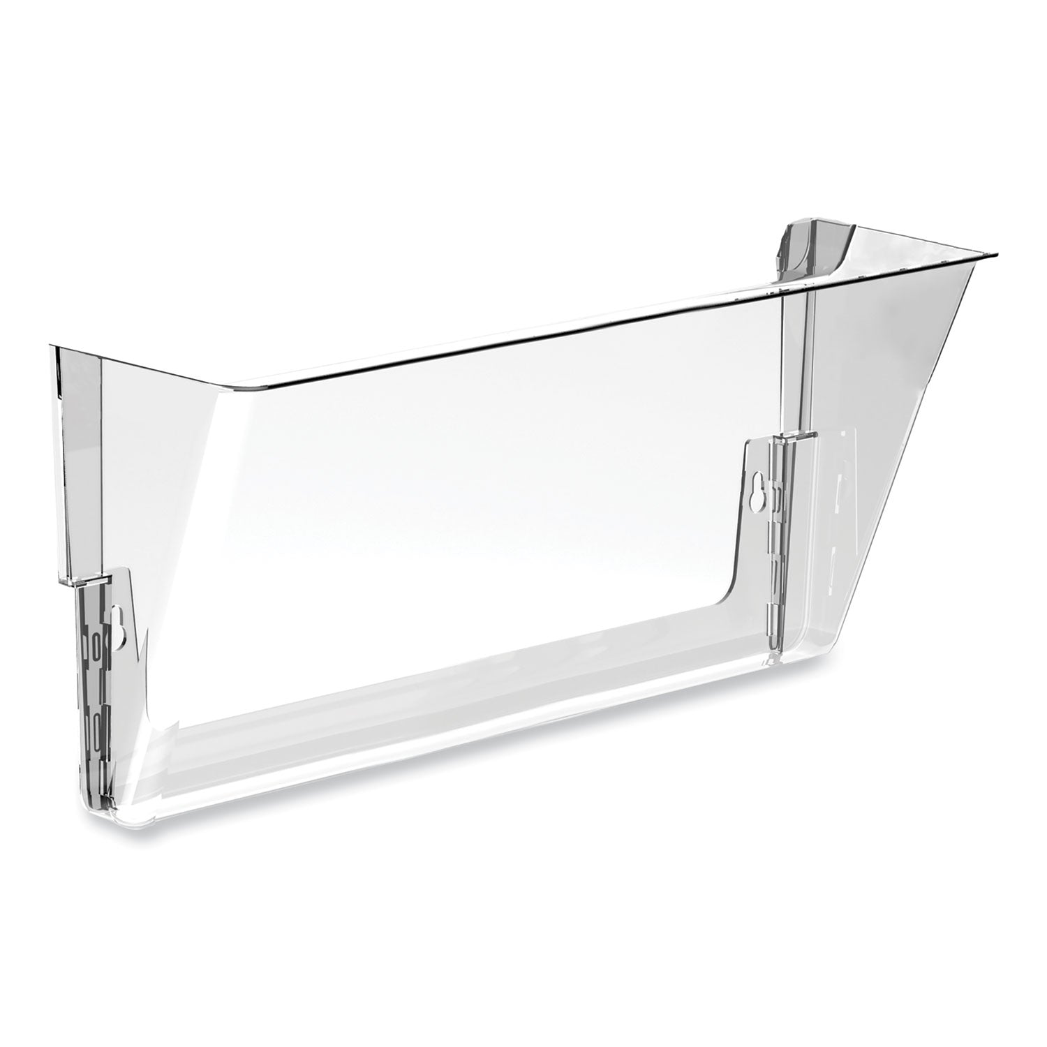 Wall File, Letter Size, 13" x 4" x 7", Clear - 