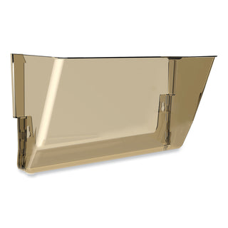 Wall File, Letter Size, 13" x 4" x 7", Smoke - 