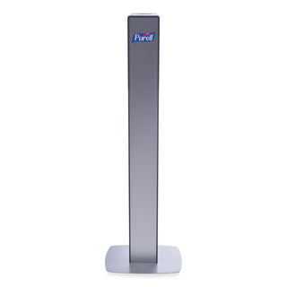 PURELL MESSENGER ES8 Silver Panel Floor Stand with Dispenser - Floor Stand - Graphite, Silver