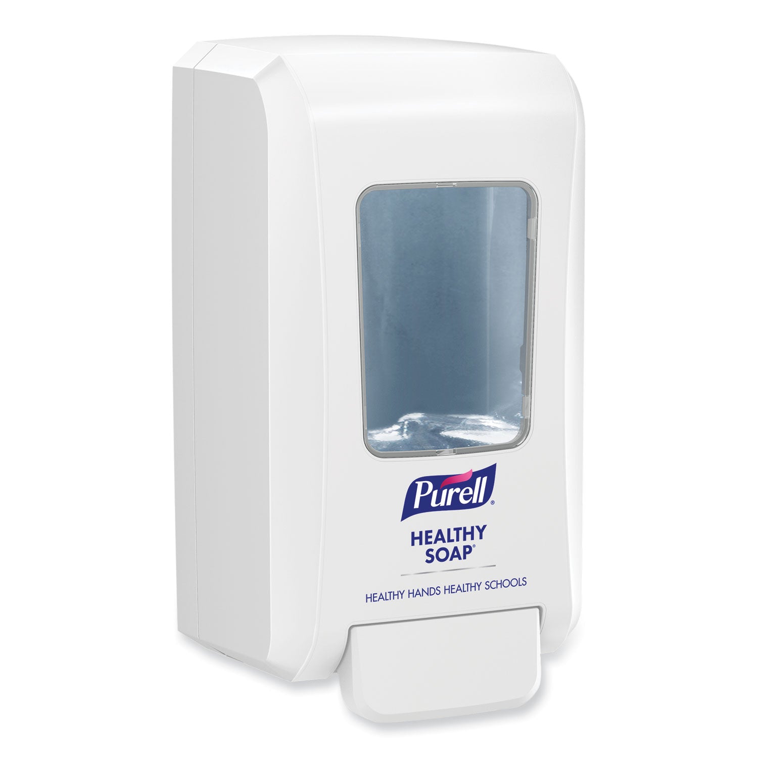 fmx-20-soap-push-style-dispenser-2000-ml-468-x-65-x-1166-for-k-12-schools-white_goj524006 - 3