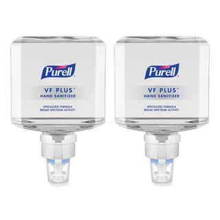 VF PLUS Hand Sanitizer Gel, 1,200 mL Refill Bottle, Fragrance-Free, For ES8 Dispensers, 2/Carton