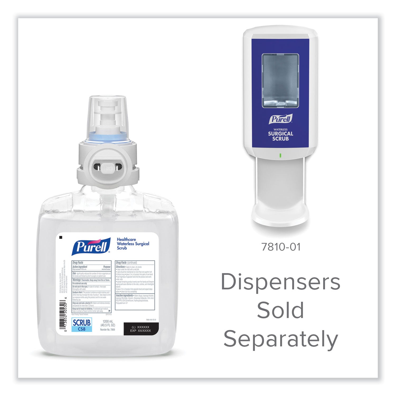 waterless-surgical-scrub-gel-hand-sanitizer-1200-ml-refill-bottle-fragrance-free-for-cs-8-dispenser-2-carton_goj786902ct - 6