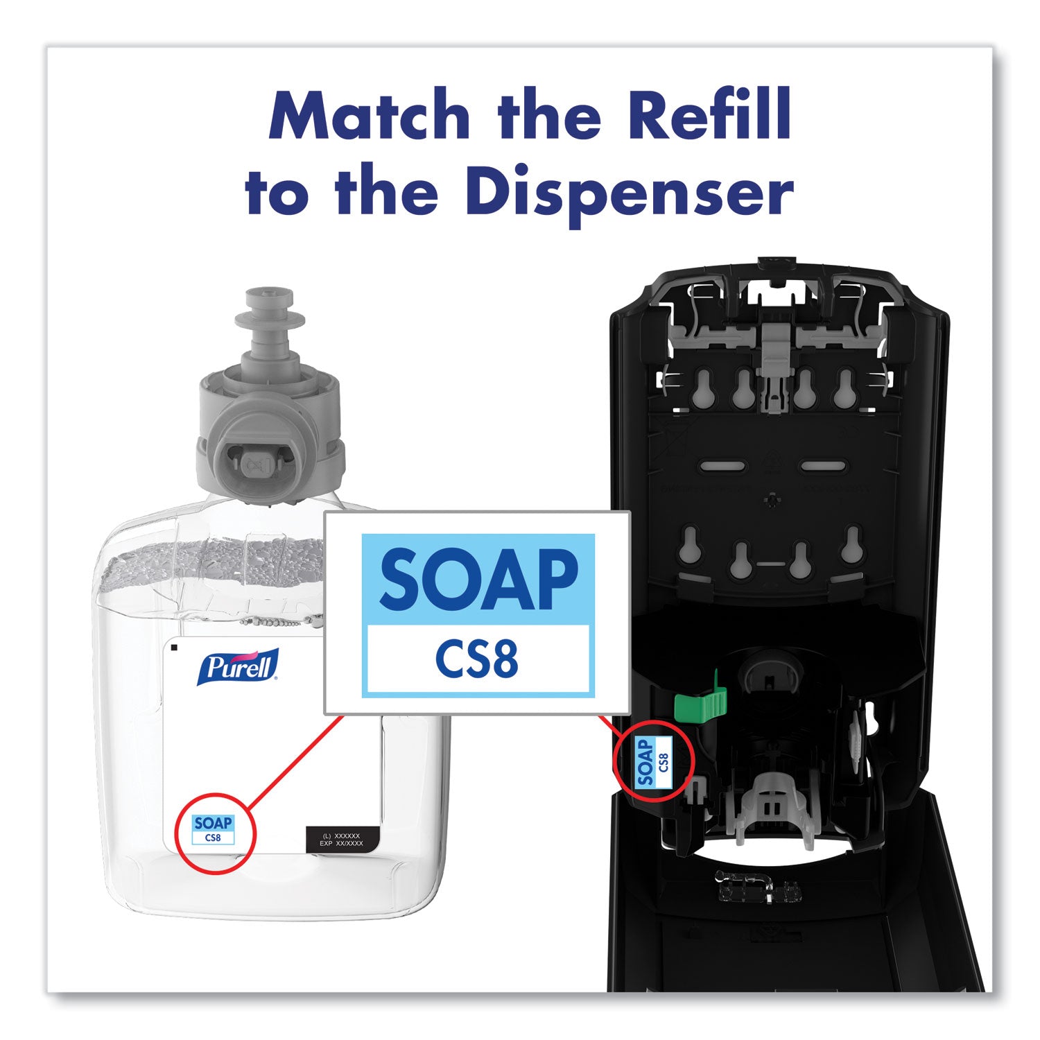 Healthcare HEALTHY SOAP 0.5% PCMX Antimicrobial Foam, For CS8 Dispensers, Light Floral Scent, 1,200 mL, 2/Carton