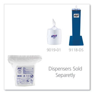 PURELL Hand Sanitizing Wipes Dispenser Refill - White - Durable, Textured, Lint-free - For Hand, Face - 1700 Per Pack - 2 / Carton
