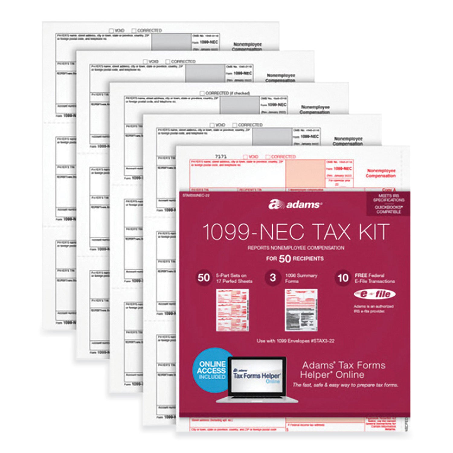 1099-nec-+-1096-tax-form-bundle-inkjet-laser-fiscal-year-2023-5-part-85-x-367-3-forms-sheet-24-forms-total_abfx5241nec22 - 1