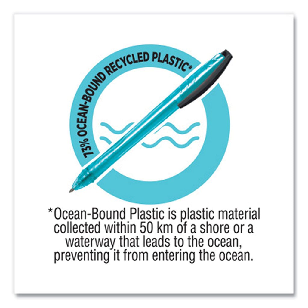 revolution-ocean-bound-ballpoint-pen-retractable-medium-1-mm-black-ink-translucent-blue-barrel-4-pack_bicbprrp41blk - 5
