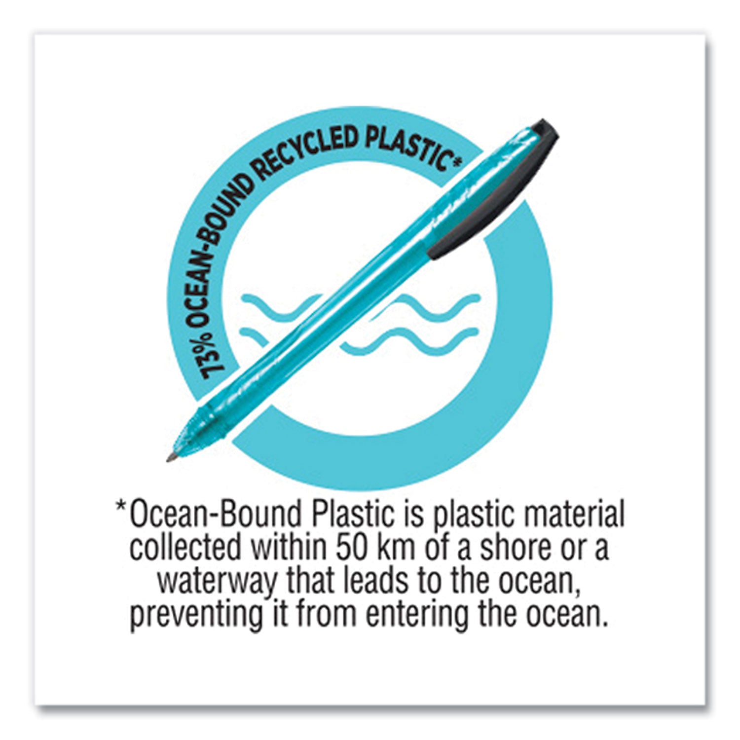 revolution-ocean-bound-ballpoint-pen-retractable-medium-1-mm-black-ink-translucent-blue-barrel-4-pack_bicbprrp41blk - 5