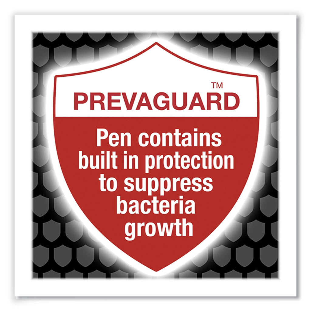 PrevaGuard Round Stic Pen, Stick, Medium 1 mm, Blue Ink, Translucent Blue Barrel, 60/Pack
