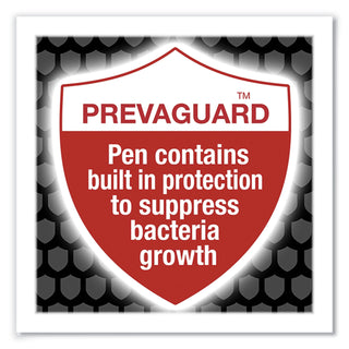 PrevaGuard Round Stic Pen, Stick, Medium 1 mm, Blue Ink, Translucent Blue Barrel, 60/Pack